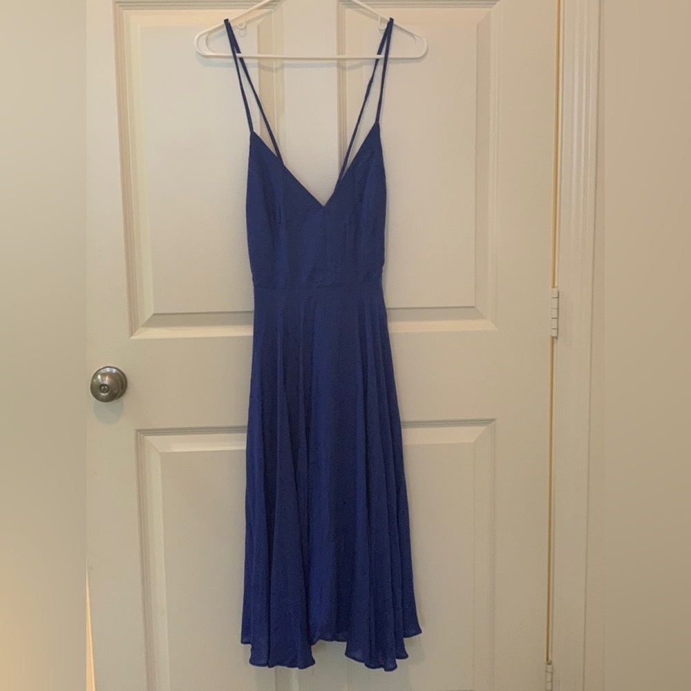Lulu's Royal Blue Midi Dress. Size-Small - Picture 2 of 4
